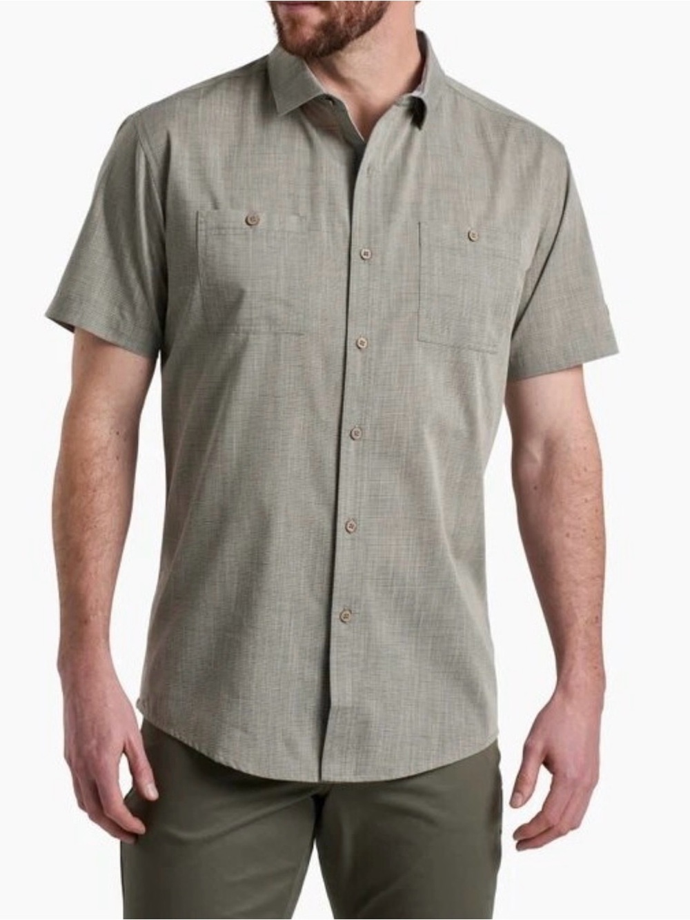 KÜHL Karib SS Shirt Men's M Desert Sage Outdoor Hiking NWT